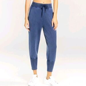 Sweaty Betty XS Gary Capri Sweatpants - SB867G - Blue Joggers Gym Yoga Workout